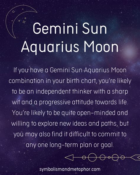 <b>Aquarius</b> is the star sign of the month as the <b>Sun</b> is here until the 18th. . Gemini sun aquarius moon compatibility